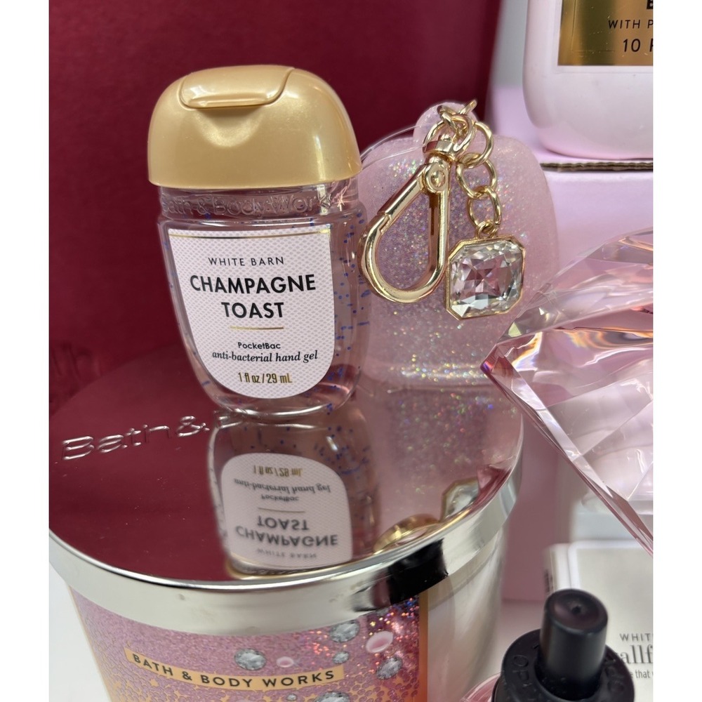 Bath & Body Works Champagne Toast 9-Piece Set with Tote New In Box - Picture 5 of 10